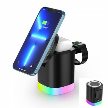 ELLITECK T15 Caricatore Wireless Magnetica 3 in 1 Stazione di Ricarica Wireless